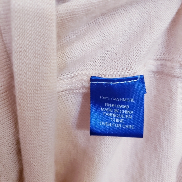 LiLiu 100% Cashmere Soft Baby Pink Turtleneck Sweater, Size S - Picture 7 of 9